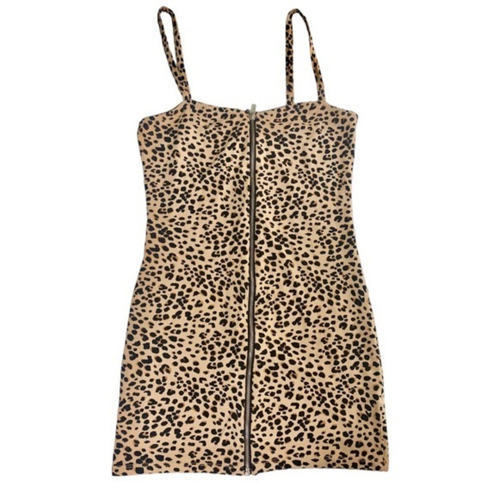 Bundle of 2‎ Animal Print. Mini Dress Size 10 & Leopard print Jumpsuit Small - Picture 2 of 13